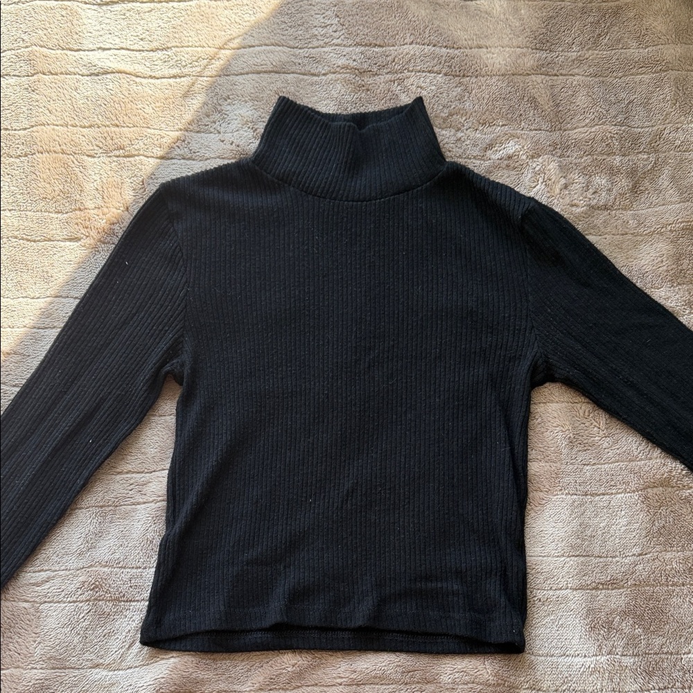 Ambiance Classic Black Cowl Neck Sweater